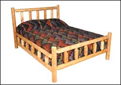 TRADITIONAL CEDAR LOG BED