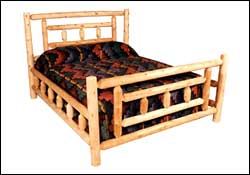 MODERN CEDAR LOG BED